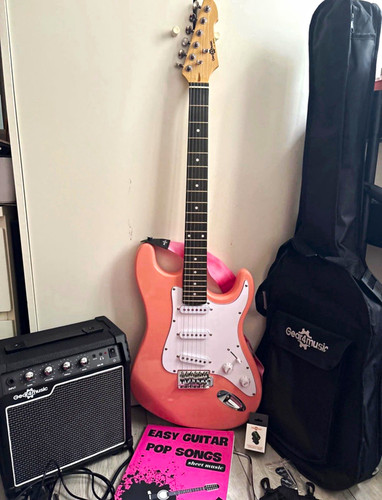Gear4music pink solid - gear4music, 6-string