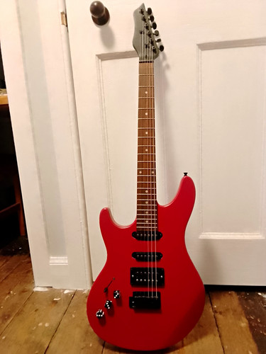 Left handed electric guitar - handed,
