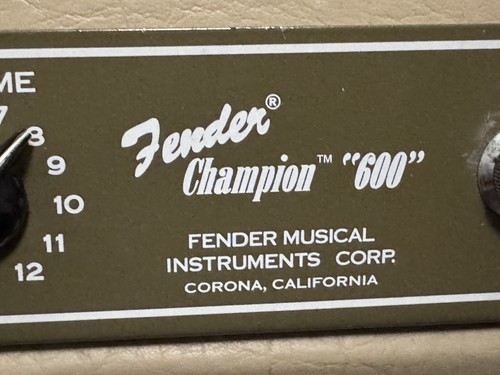 Fender champion 600 - champion,